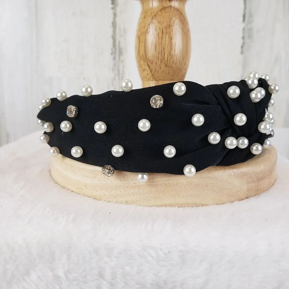 Embellished Top Knot Headband